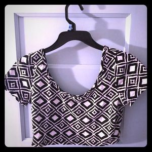 Black and white shirt